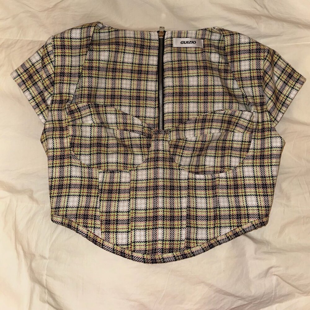 Guizio Plaid Corset NWT